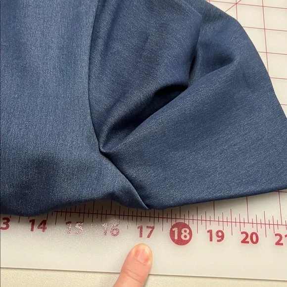 ALEX MARIE Career Old Money Preppy Flare Short SLV Wrap Skirt Navy Blue Dress 4 - Picture 15 of 16